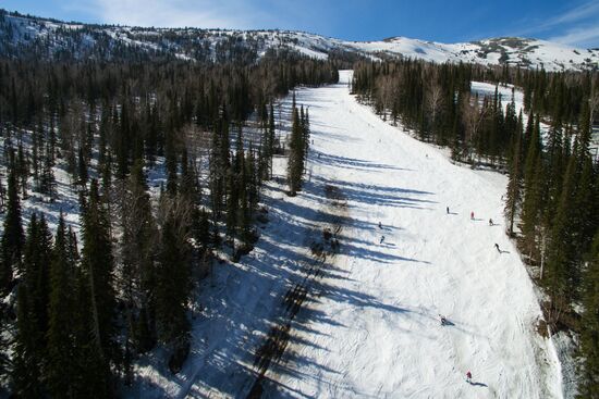 Sheregesh ski resort in Kemerovo Region