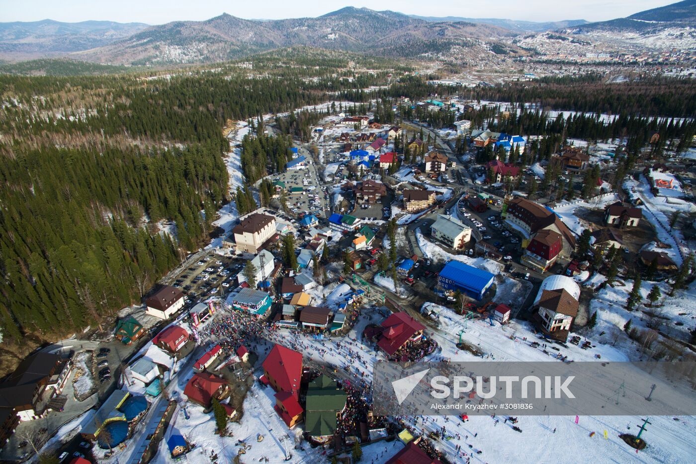 Sheregesh ski resort in Kemerovo Region