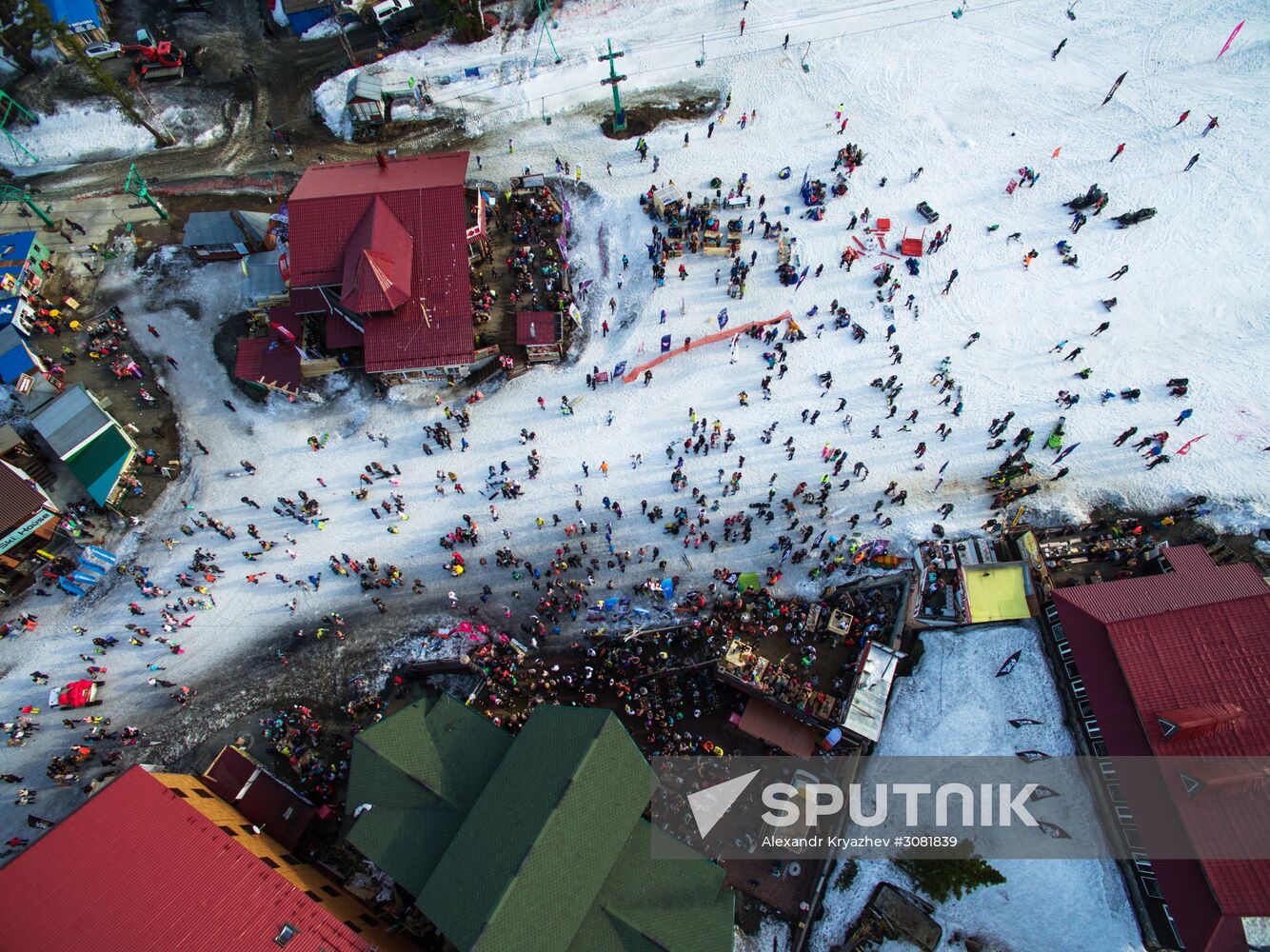 Sheregesh ski resort in Kemerovo Region