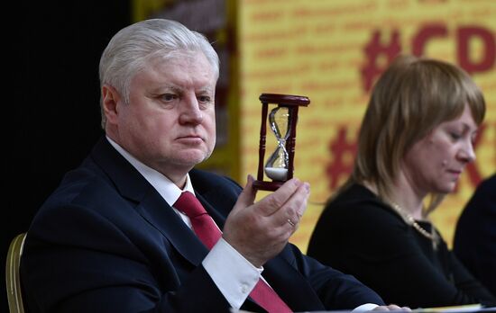 Meeting of A Just Russia party's Central Council