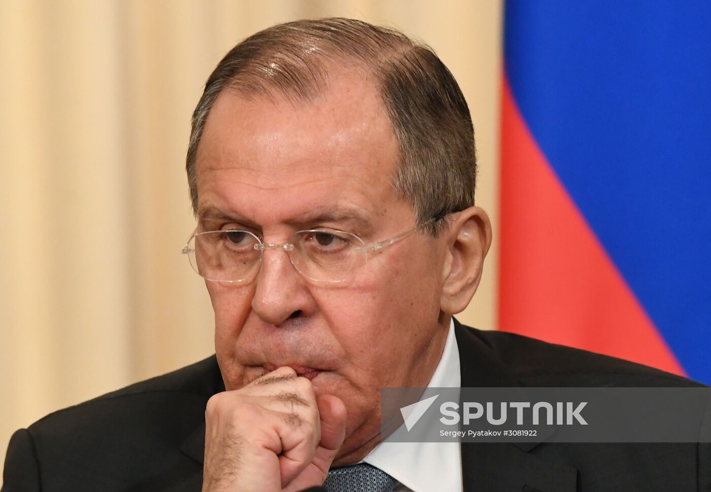 Russia's Foreign Minister Sergei Lavrov meets with European Commission's Vice President Federica Mogherini