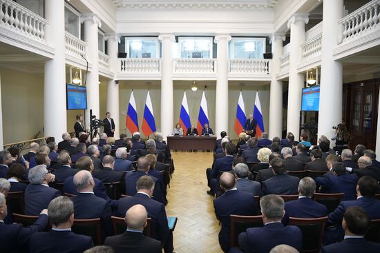 President Vladimir Putin visits St.Petersburg