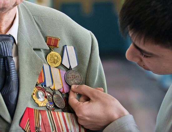 Great Patriotic War veteran Nikolai Oleinikov from Crimea