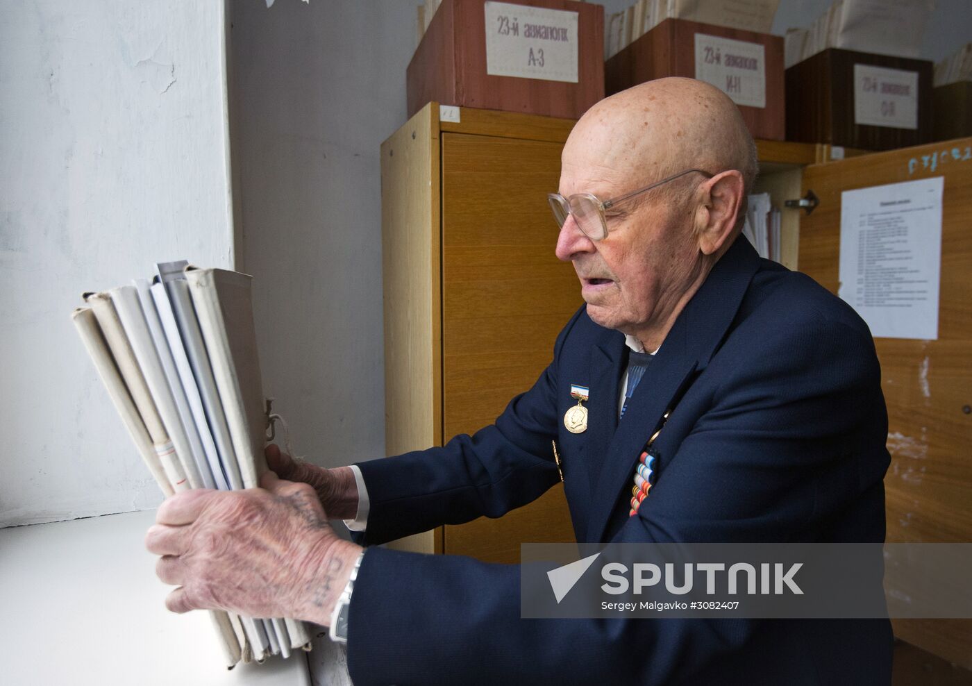 Great Patriotic War veteran Nikolai Oleinikov from Crimea