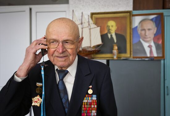 Great Patriotic War veteran Nikolai Oleinikov from Crimea