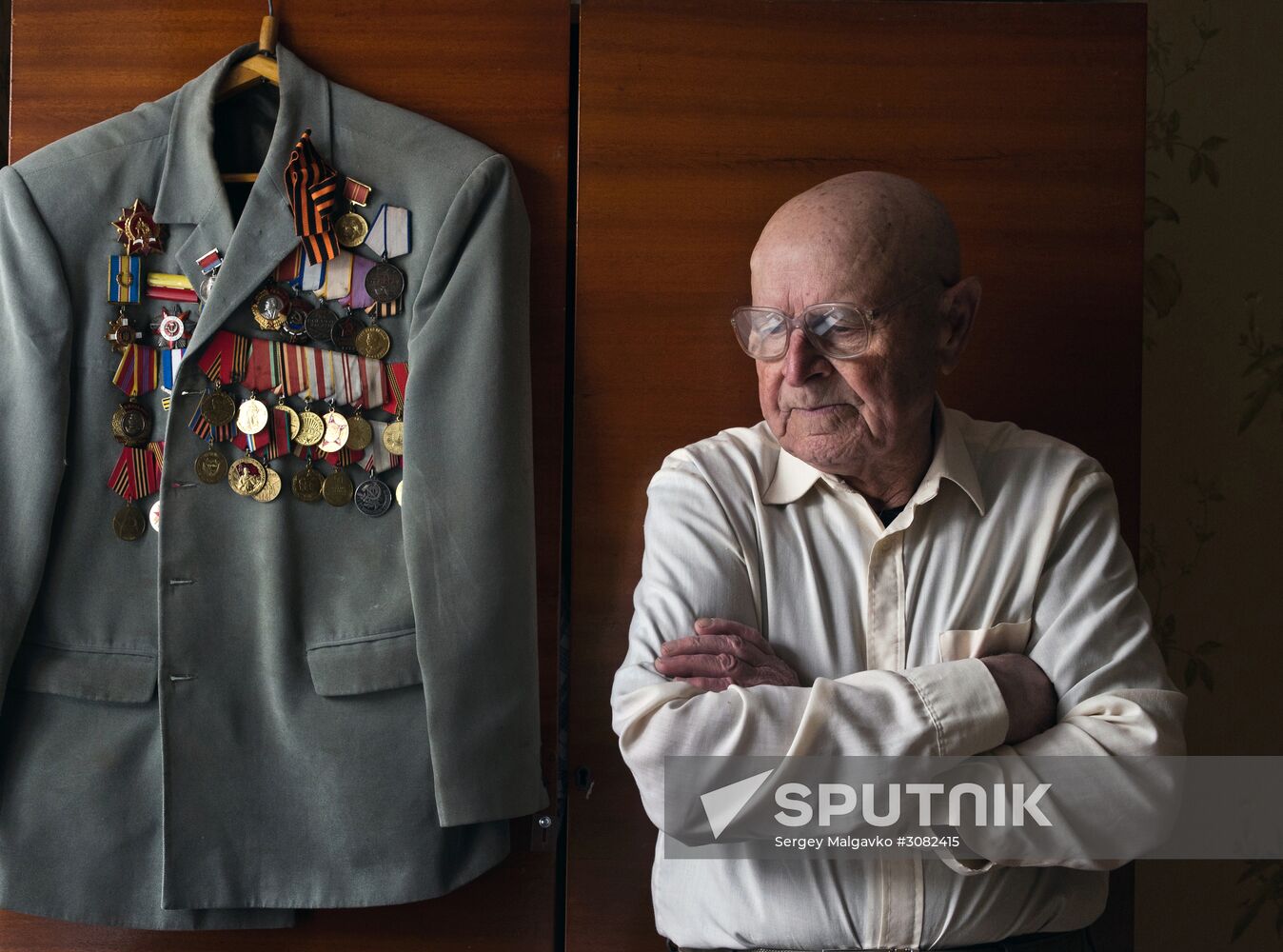 Great Patriotic War veteran Nikolai Oleinikov from Crimea