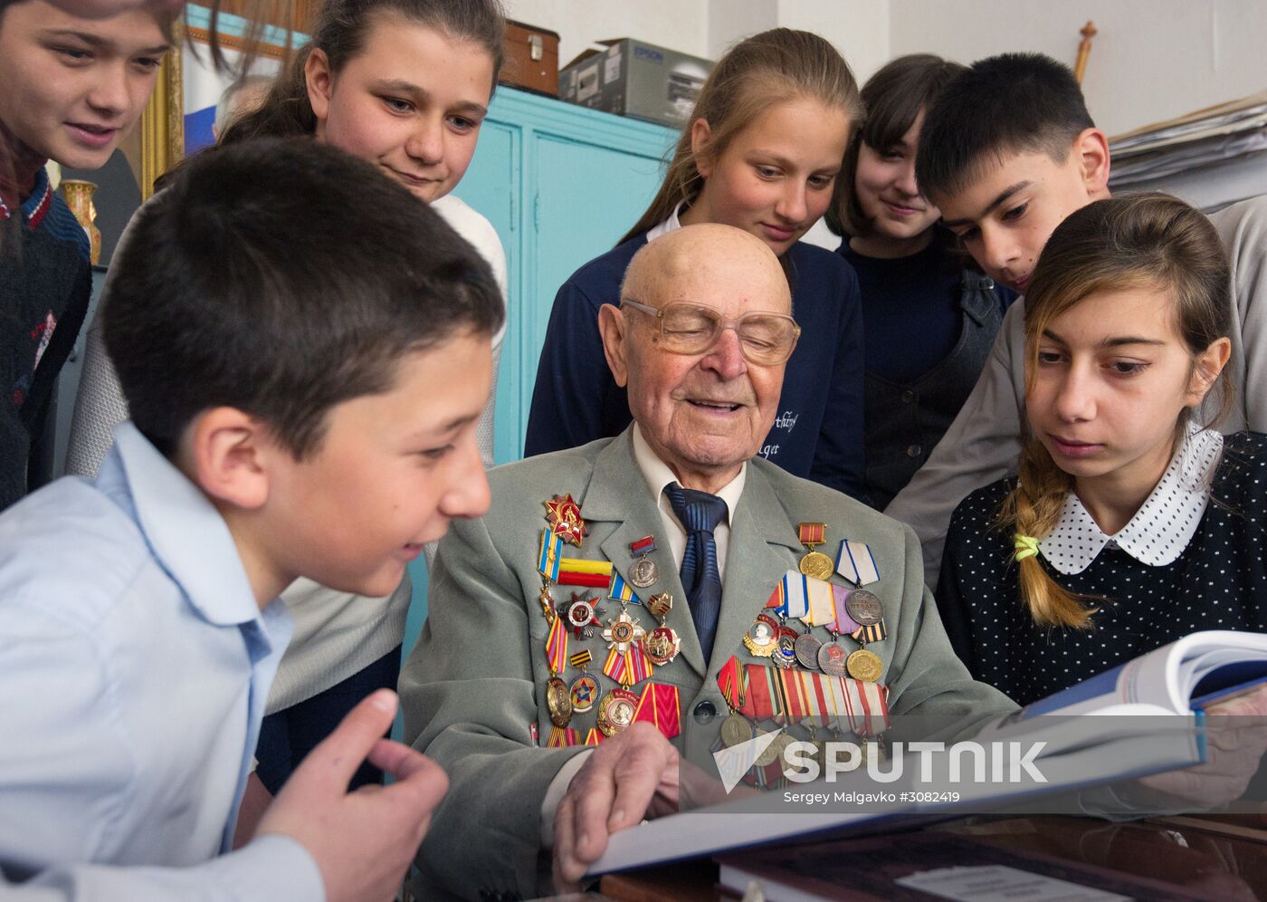 Great Patriotic War veteran Nikolai Oleinikov from Crimea