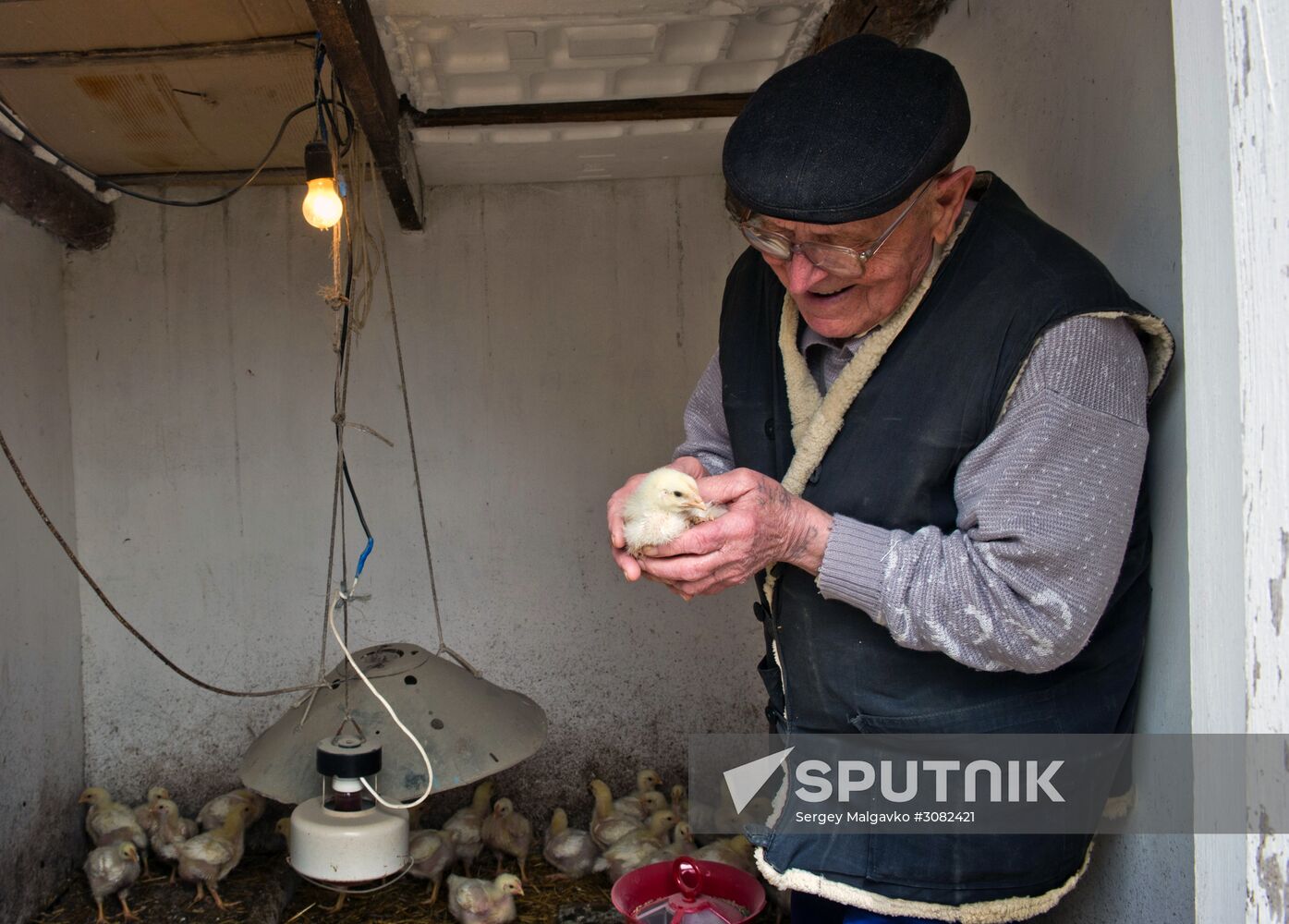 Great Patriotic War veteran Nikolai Oleinikov from Crimea