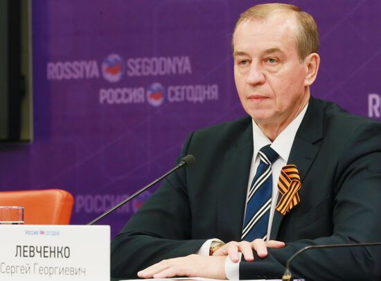 News conference with Irkutsk Region Governor Sergei Levchenko