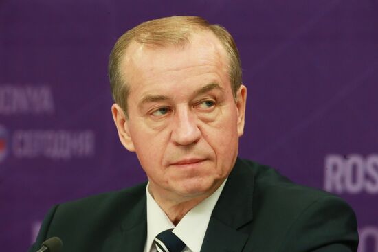 News conference with Irkutsk Region Governor Sergei Levchenko