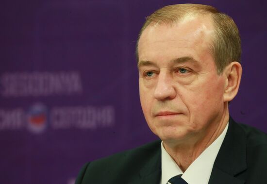 News conference with Irkutsk Region Governor Sergei Levchenko