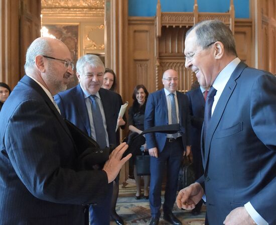 Sergei Lavrov meets with OSCE Secretary General Lamberto Zannier