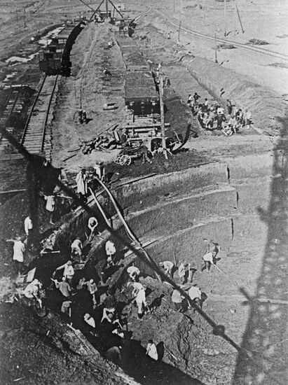 Steel factory construction
