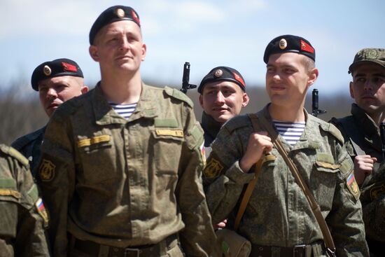 Russian Black See Fleet holds drills in Crimea