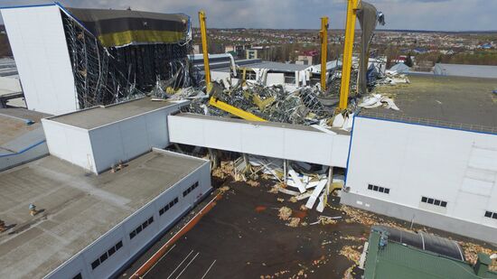 Pepsico's factory roof collapses in Lipetsk Region