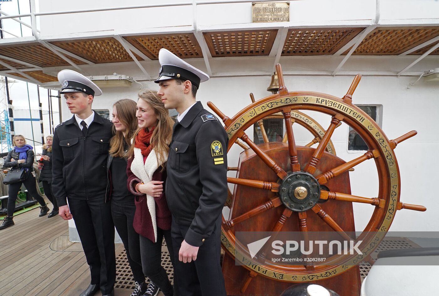 Kruzenshtern bark sails off for the first voyage in the new navigation season