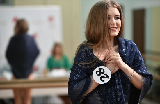 Final casting for Miss Moscow 2017