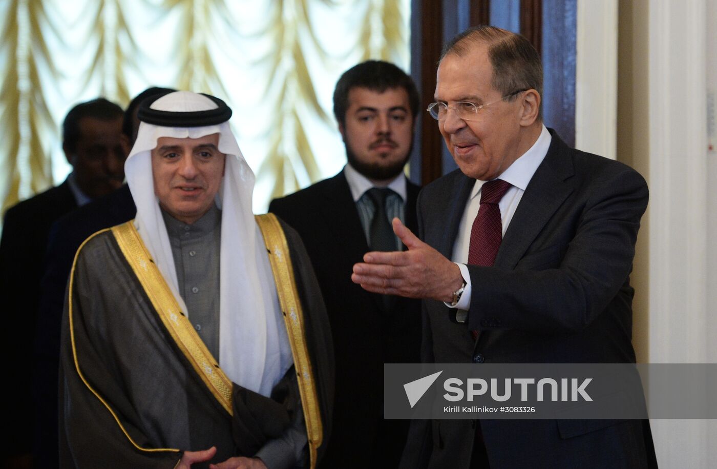 Foreign Minister Sergey Lavrov meets Saudi Foreign Minister Adel al-Jubeir