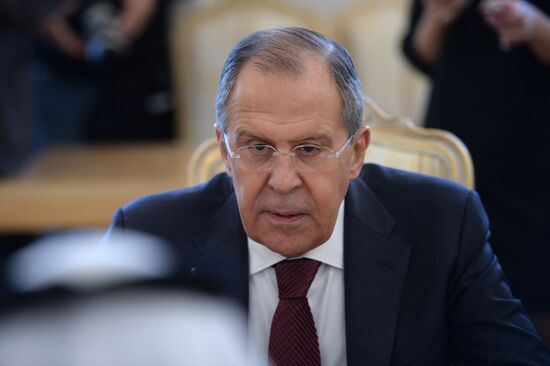 Foreign Minister Sergey Lavrov meets Saudi Foreign Minister Adel al-Jubeir