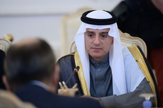 Foreign Minister Sergey Lavrov meets Saudi Foreign Minister Adel al-Jubeir