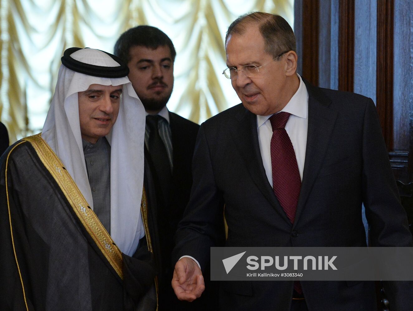 Foreign Minister Sergey Lavrov meets Saudi Foreign Minister Adel al-Jubeir