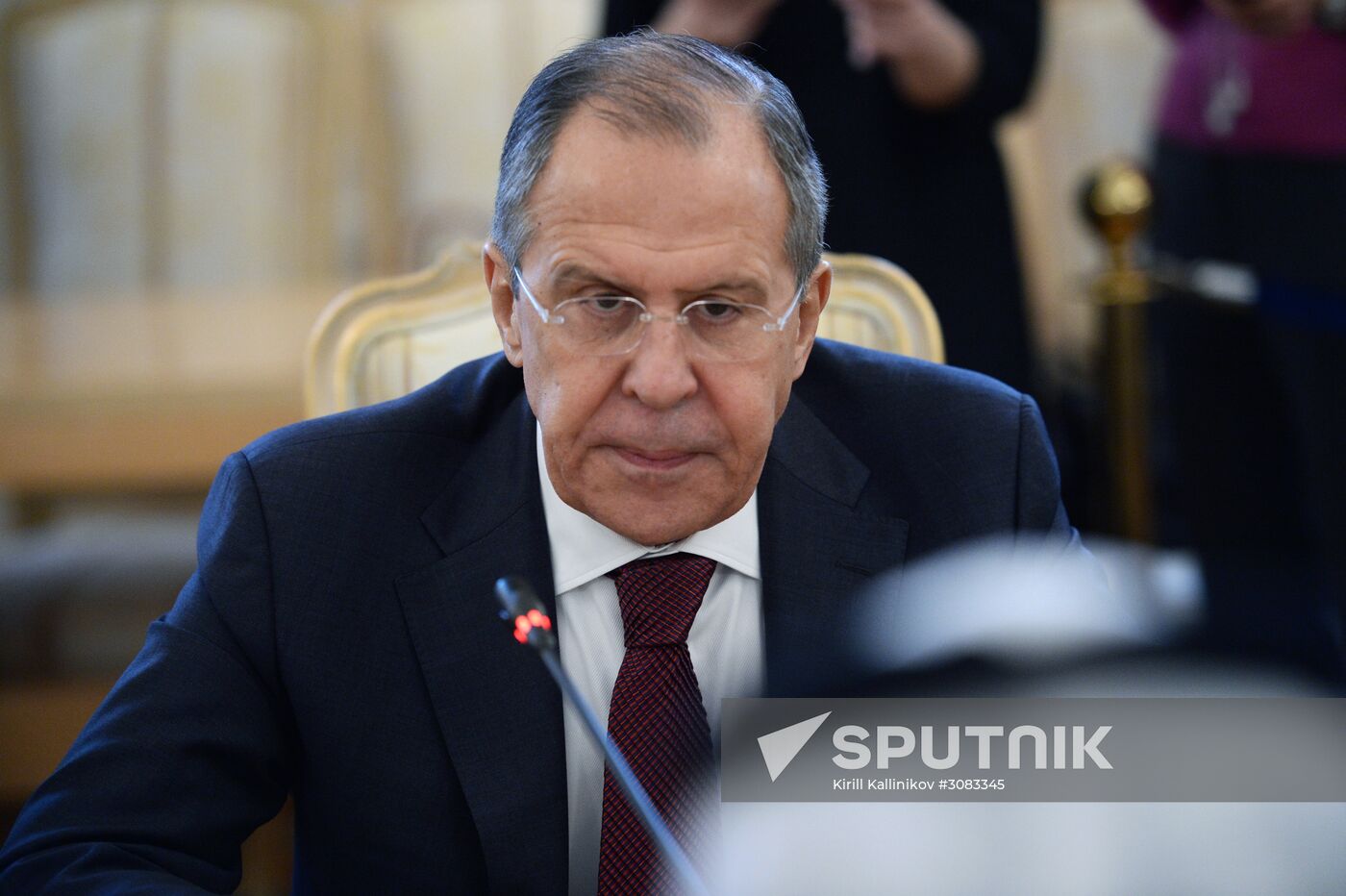 Foreign Minister Sergey Lavrov meets Saudi Foreign Minister Adel al-Jubeir