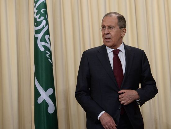 Foreign Minister Sergey Lavrov meets Saudi Foreign Minister Adel al-Jubeir
