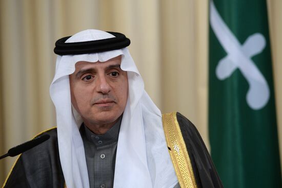 Foreign Minister Sergey Lavrov meets Saudi Foreign Minister Adel al-Jubeir
