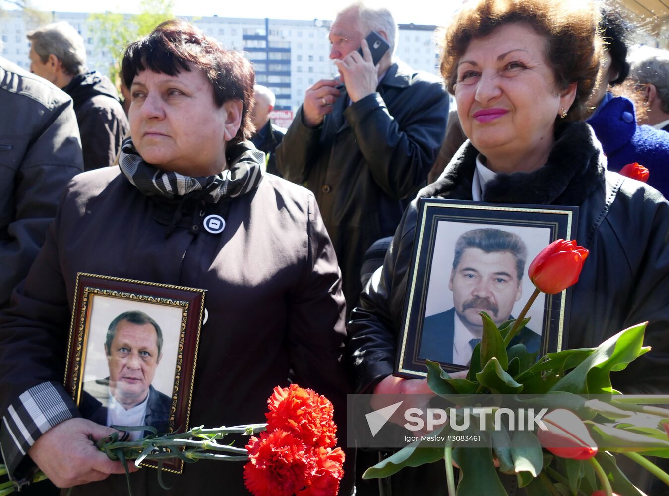 Rally on 31st anniversary of Chernobyl Nuclear Power Plant disaster in Donetsk