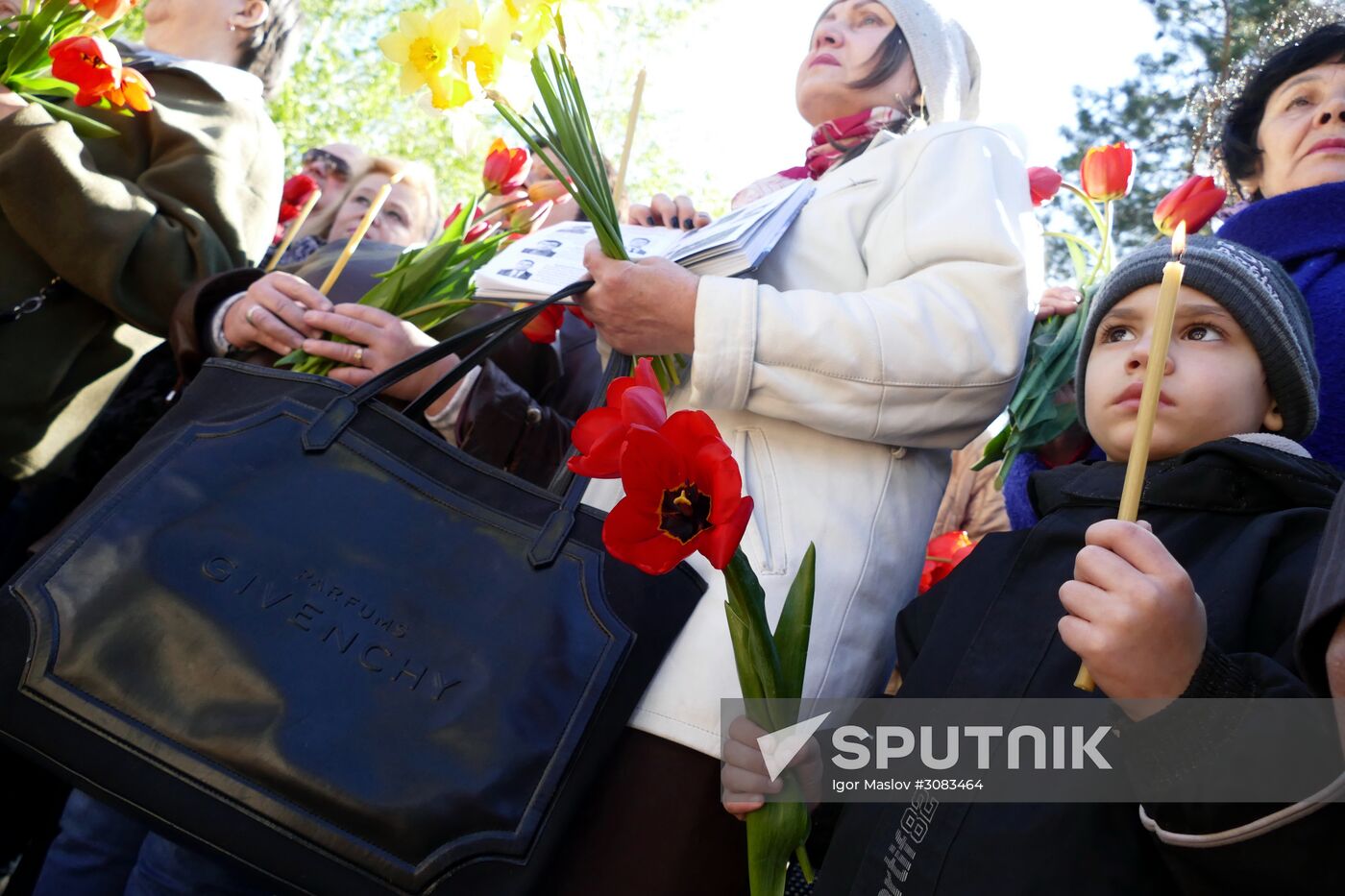 Rally on 31st anniversary of Chernobyl Nuclear Power Plant disaster in Donetsk