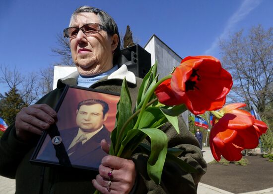 Rally on 31st anniversary of Chernobyl Nuclear Power Plant disaster in Donetsk