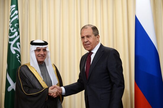 Foreign Minister Sergey Lavrov meets Saudi Foreign Minister Adel al-Jubeir