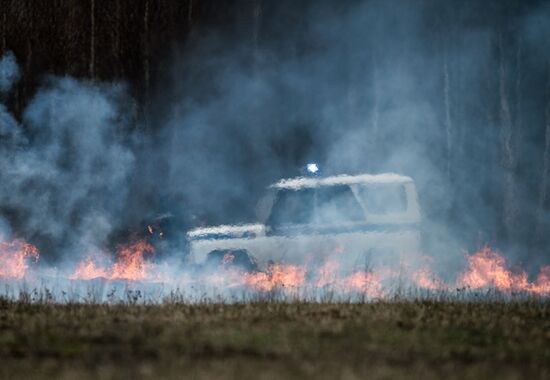 Drill to eliminate wild- and peat-bog fire consequences in Moscow Region