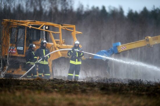 Drill to eliminate wildfire consequences in Moscow Region