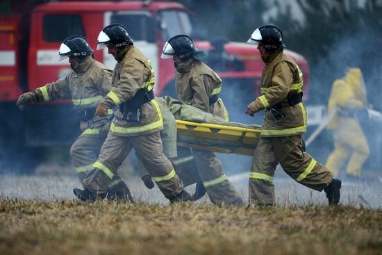 Drill to eliminate wild- and peat-bog fire consequences in Moscow Region