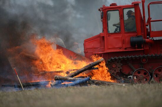 Drill to eliminate wildfire consequences in Moscow Region