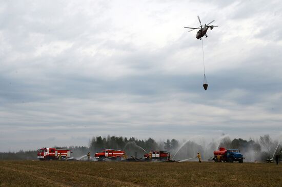 Drill to eliminate wildfire consequences in Moscow Region