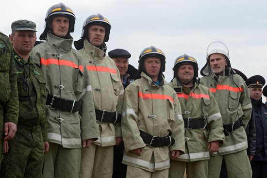 Drill to eliminate wildfire consequences in Moscow Region