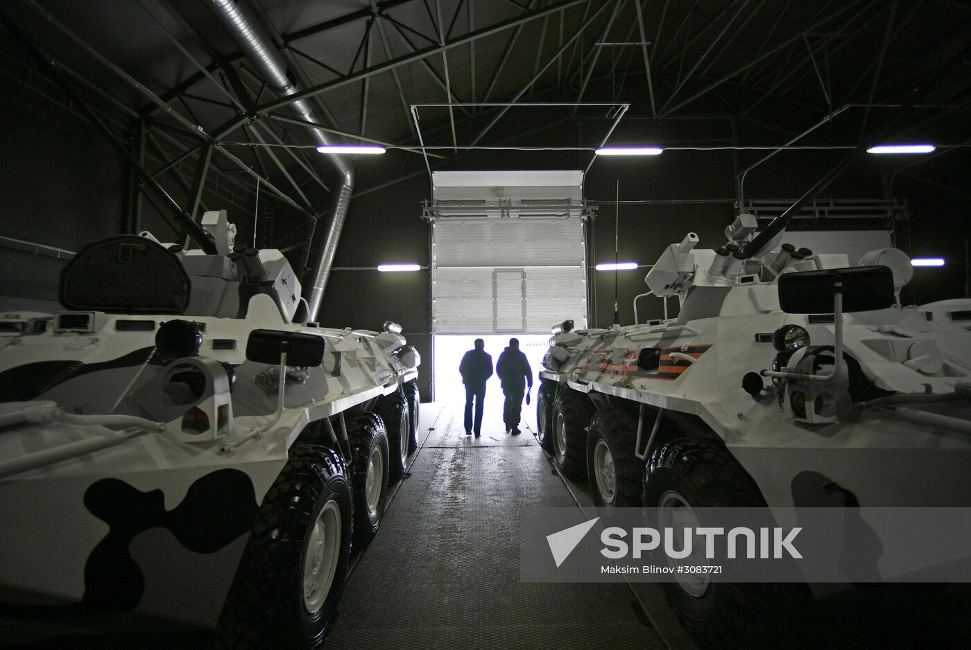 Preparing military equipment for Victory Day parade