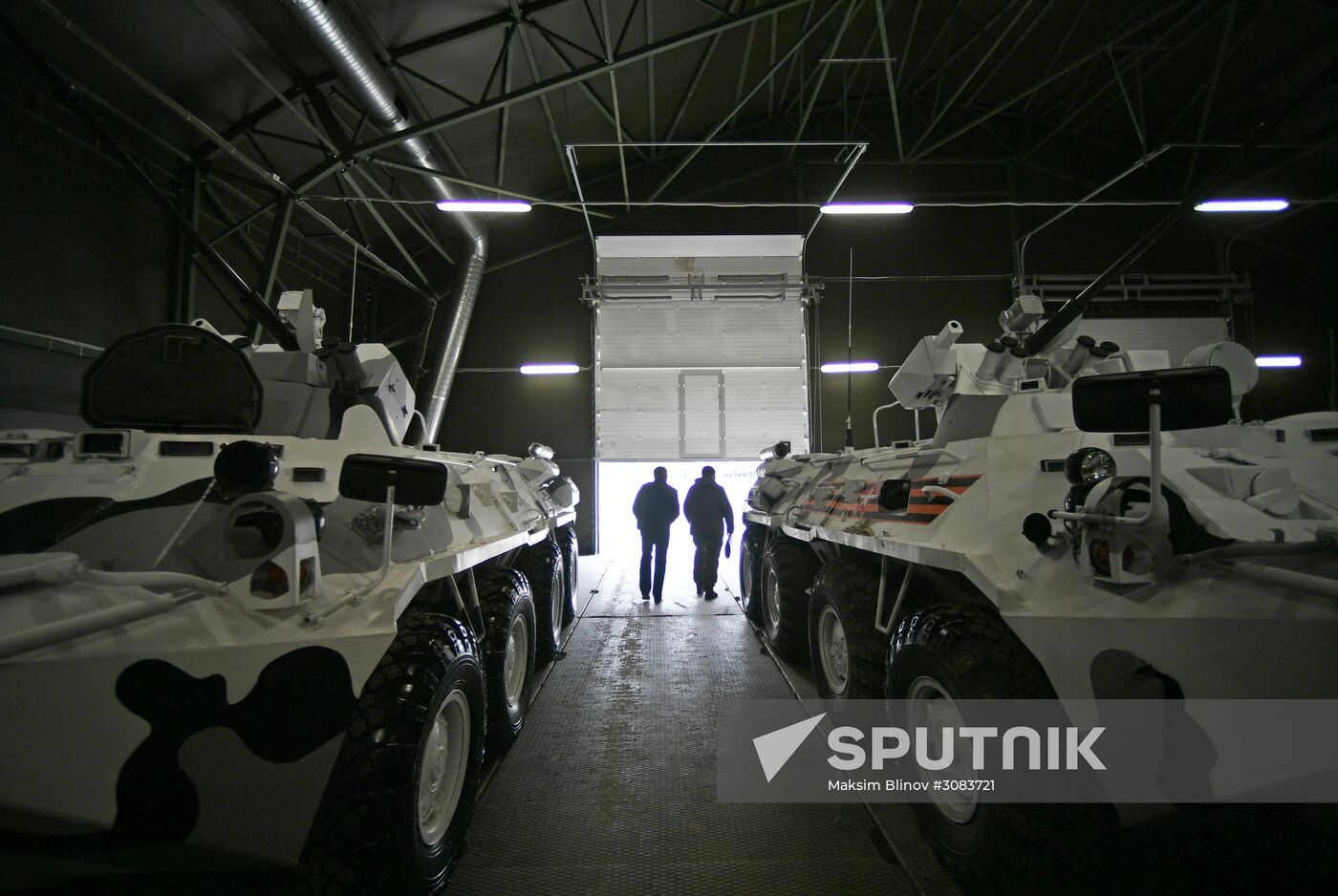 Preparing military equipment for Victory Day parade