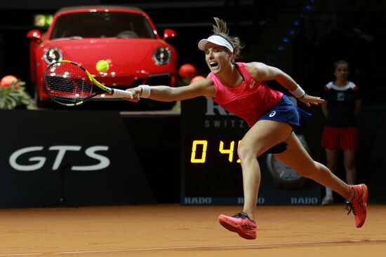 Tennis. WTA Porsche Tennis Grand Prix 2017. Day Three