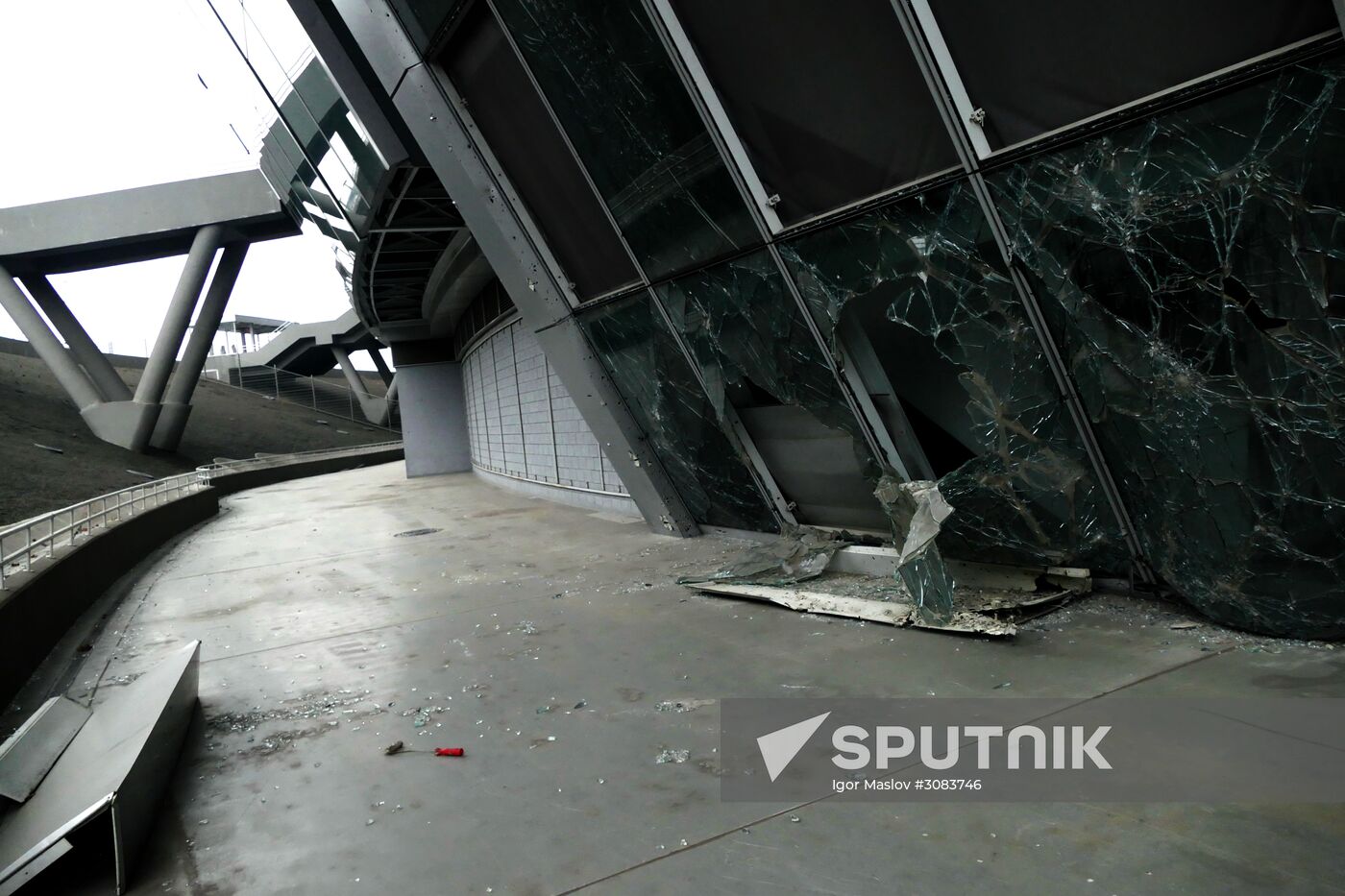 Damage to Donbass Arena