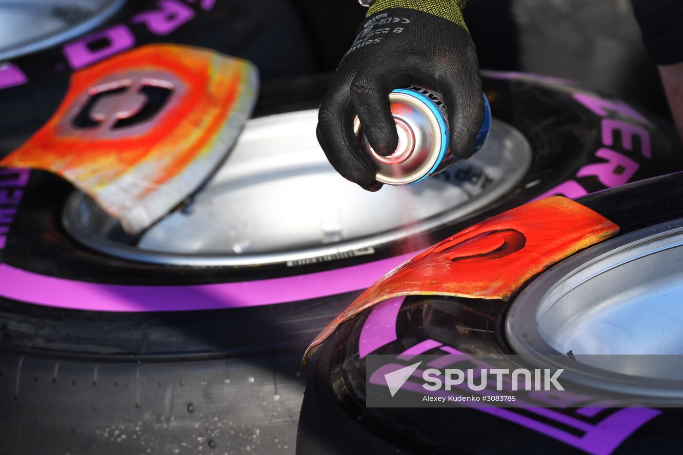 Preparations for Russian leg of Formula One World Championship circuit racing series