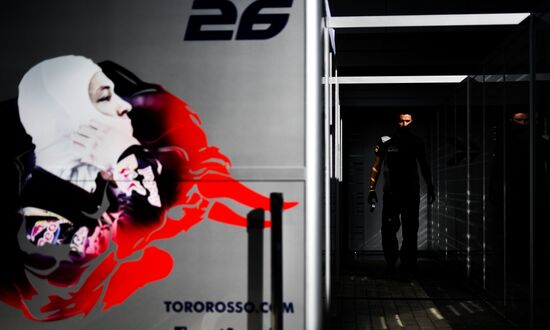Preparations for Russian leg of Formula One World Championship circuit racing series