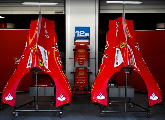 Preparations for Russian leg of Formula One World Championship circuit racing series