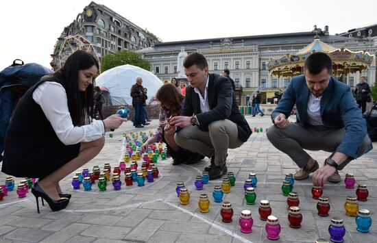 Chernobyl disaster memorial held in Kiev