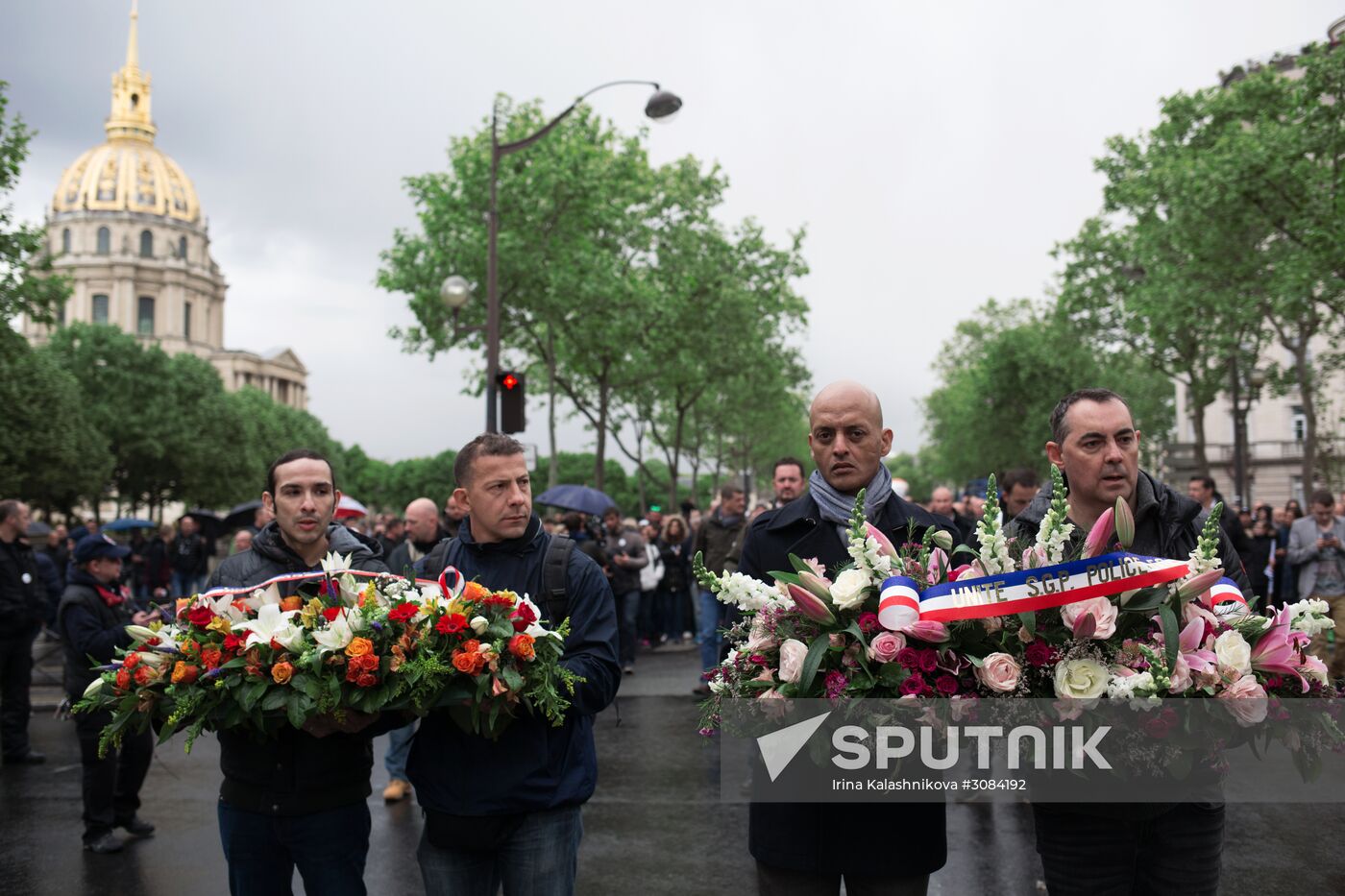 Police protests in Paris