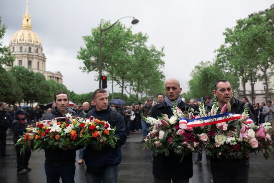 Police protests in Paris