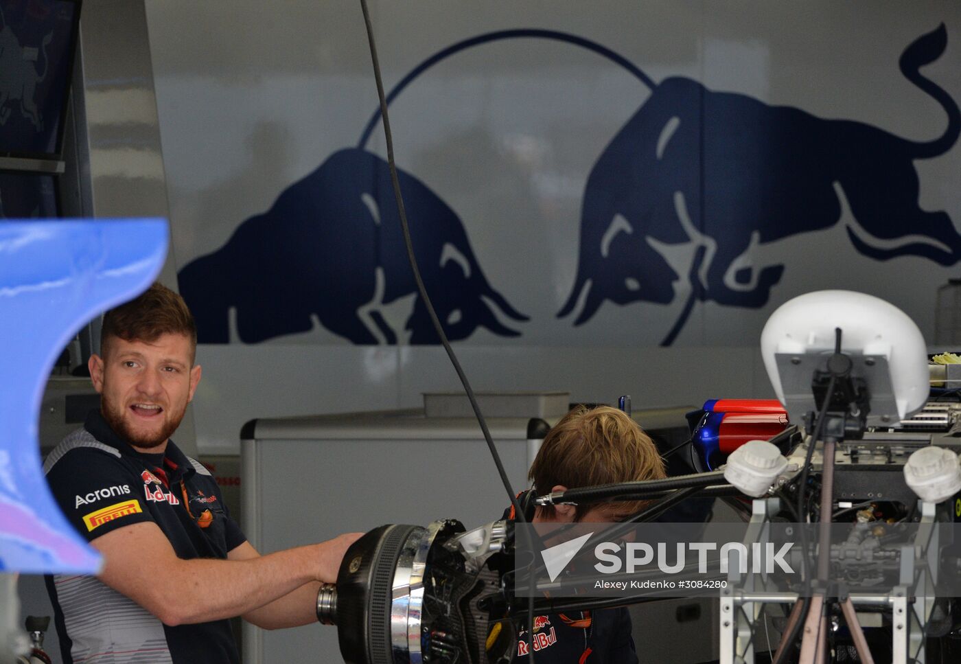 Preparations for Russian leg of Formula One World Championship circuit racing series