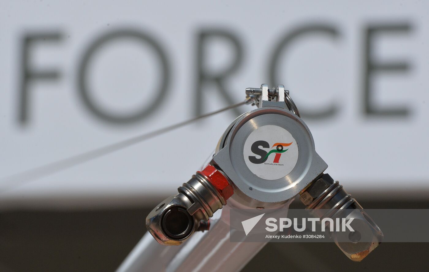 Preparations for Russian leg of Formula One World Championship circuit racing series